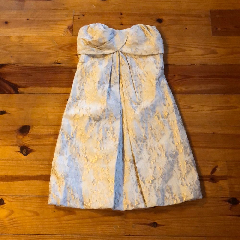 Metallic Gold and Cream Dress